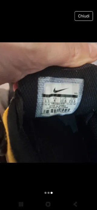 Nike M2K Tekno Scarpe Giallo/Nero 37.5