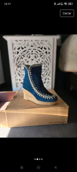 Botas Mou Azul Talla 38