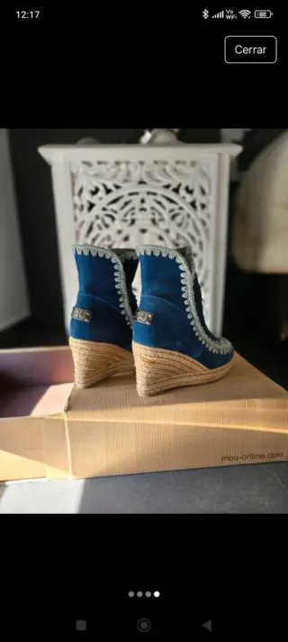Botas Mou Azul Talla 38