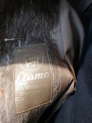 Cappotto in alpaca beige/grigio