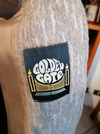 Cappotto in alpaca beige/grigio