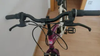 Bicicleta Montaña Mujer Morada/Blanca