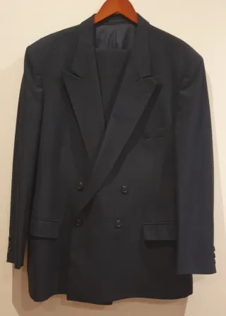 Traje de caballero doble pecho negro Cortefiel