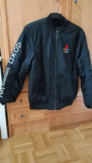 Cazadora Bomber Camuflaje Verde y Negra