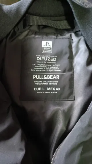 Cazadora Bomber Camuflaje Verde y Negra