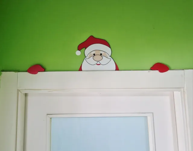 Adorno Papá Noel para Puerta