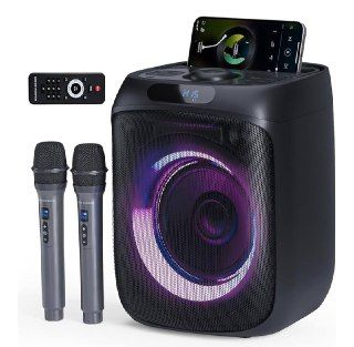 Equipo Karaoke con 2 Micrófonos Nuevo