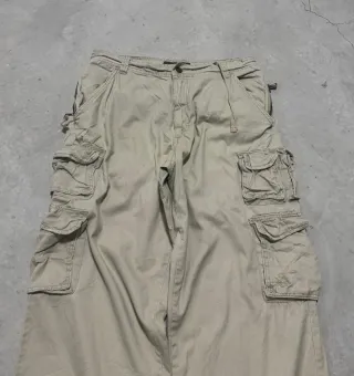 Pantaloni Cargo vintage USA beige uomo tg 34