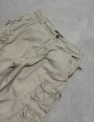 Pantaloni Cargo vintage USA beige uomo tg 34