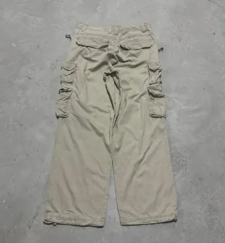 Pantaloni Cargo vintage USA beige uomo tg 34