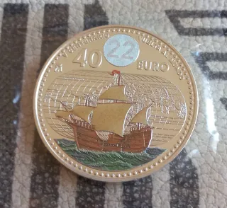 Moneda 40 Euros Vuelta al Mundo. No envío
