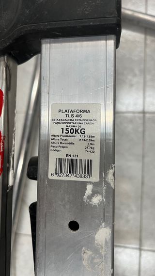 Plataforma Escalera Aluminio SCAL 5/8 y 4/6