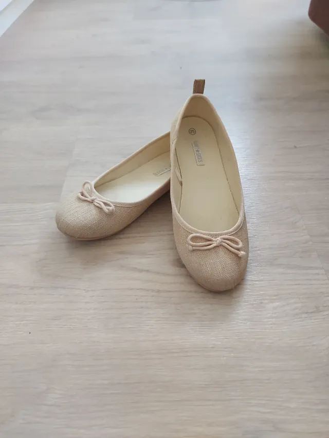 Bailarinas niña talla 35 beige