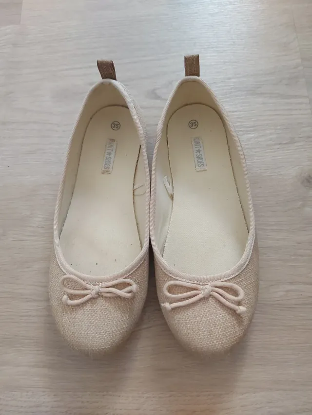 Bailarinas niña talla 35 beige