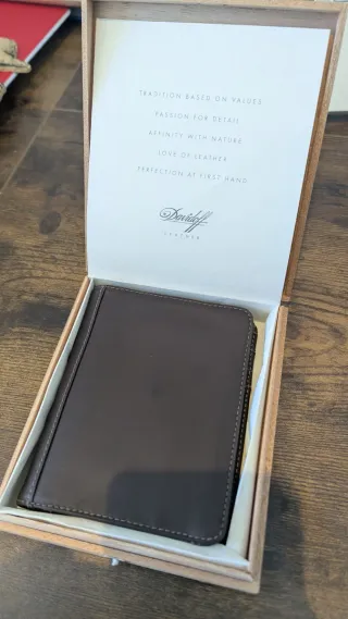 Cartera Davidoff Marrón Piel