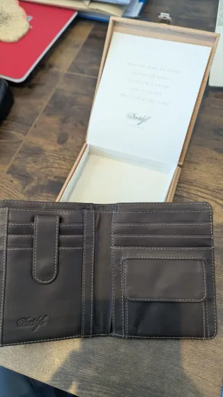 Cartera Davidoff Marrón Piel