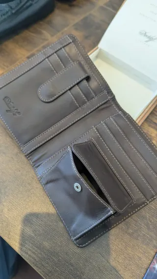 Cartera Davidoff Marrón Piel