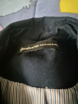 Gabardina azul mujer