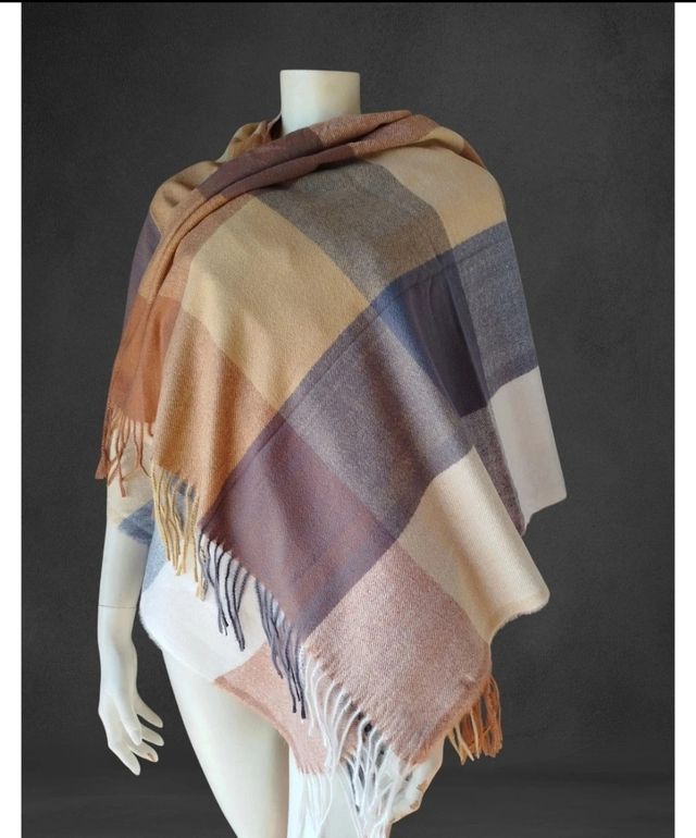 Bufanda grande de cuadros