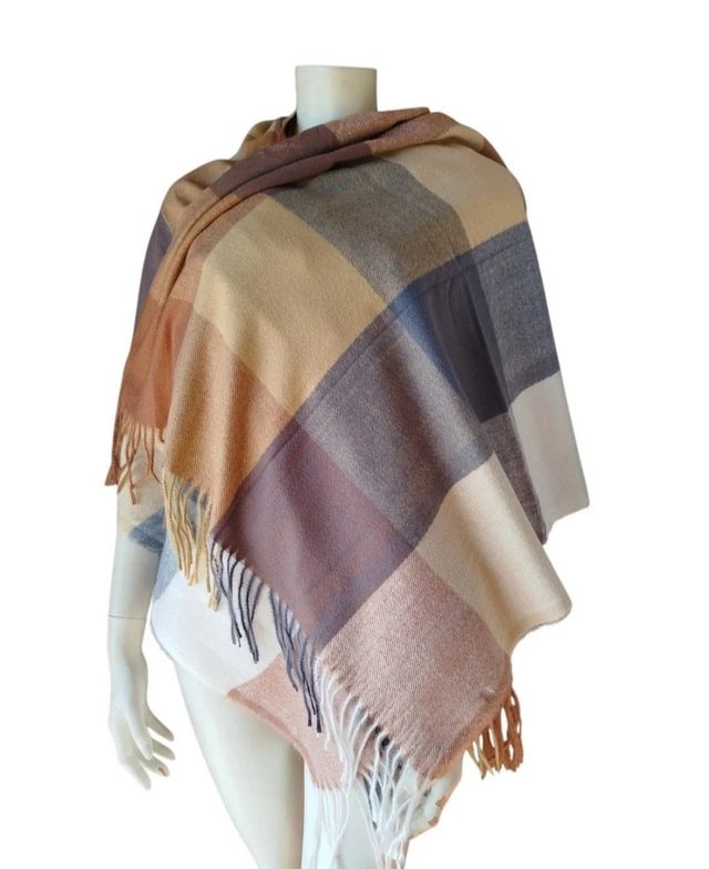 Bufanda grande de cuadros