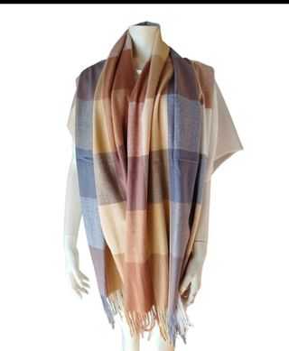 Bufanda grande de cuadros