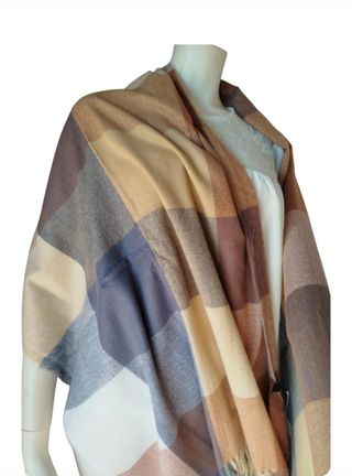 Bufanda grande de cuadros