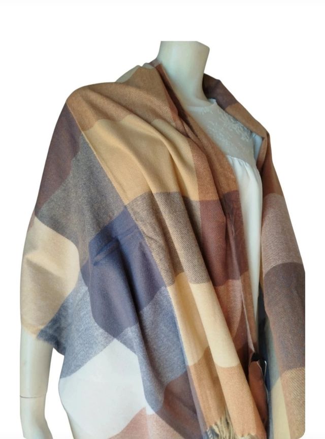 Bufanda grande de cuadros