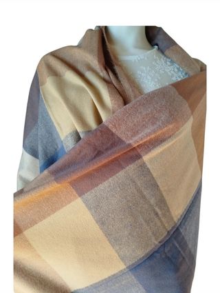 Bufanda grande de cuadros