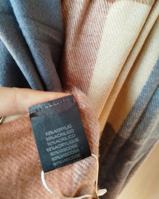 Bufanda grande de cuadros