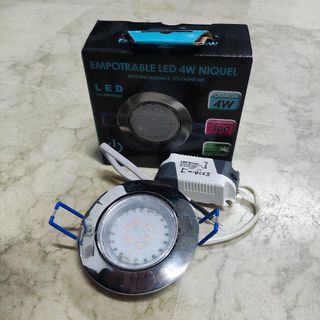 Faretto LED da incasso 4W Nichel