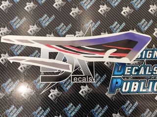 Kit Autocolantes Yamaha XT 600e 1996 purple/withe