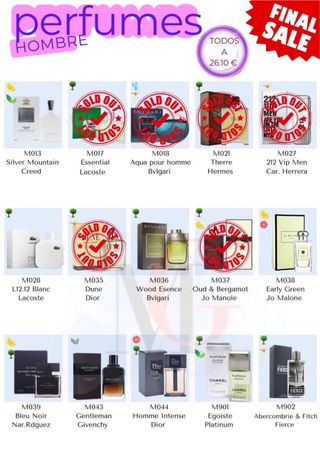 PERFUMES VERDADEROS A PRECIO BAJO