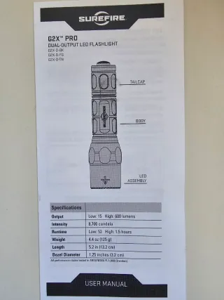 Linterna Surefire G2X Pro + Funda