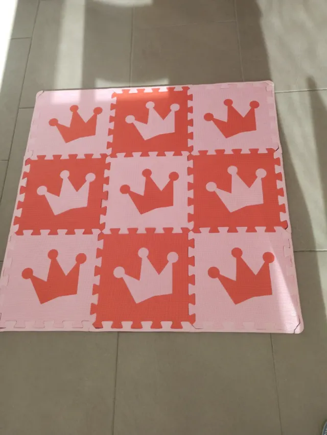 Tapete de suelo con coronas ,10 piezas