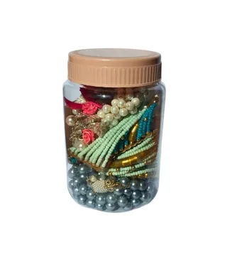 Tarro grande de joyas usadas