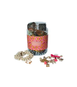 Tarro grande de joyas usadas
