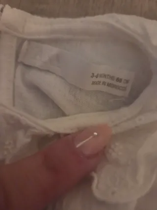 Body Zara Blanco T. 3/6 meses