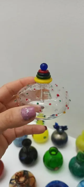 Collezione Vasi Murano Vetro Blu Trasparente