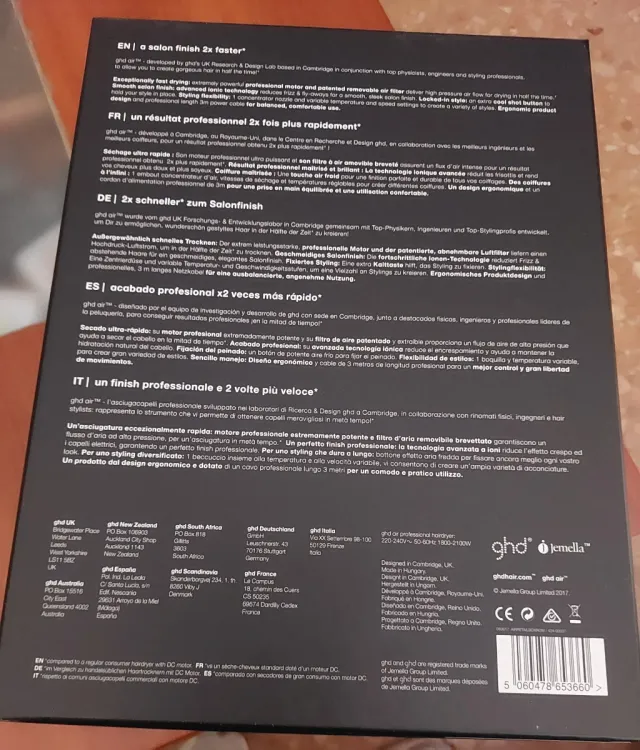 Secador de pelo ghd air profesional