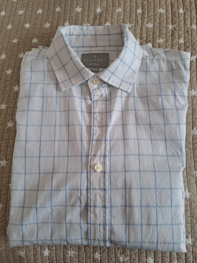 Camisa niño Coconut cuadros azul