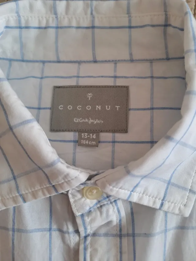 Camisa niño Coconut cuadros azul