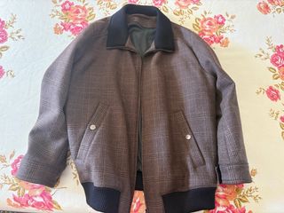 Chaqueta Roberto Verino cuadros marrón y negro