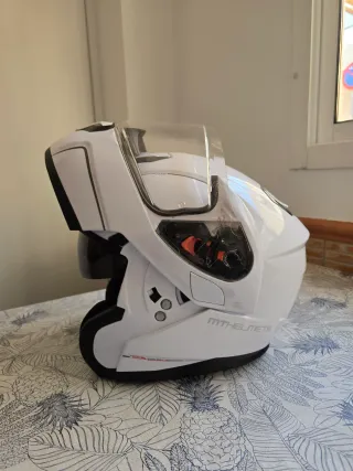 Casco integral modular blanco