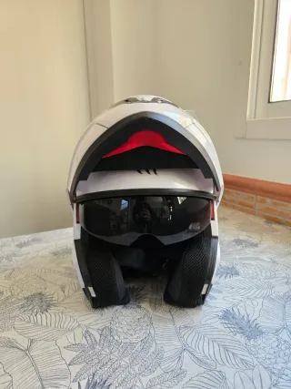 Casco integral modular blanco