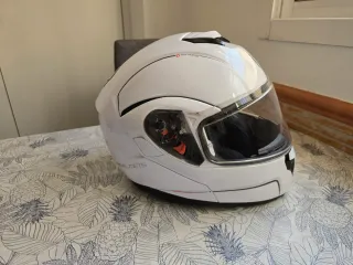 Casco integral modular blanco