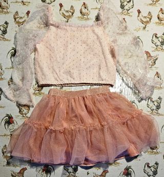 Completo bambina maglia e gonna