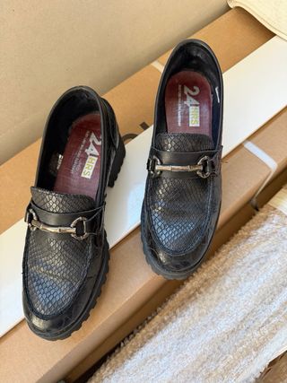 Mocasines altos 24 Hrs negros