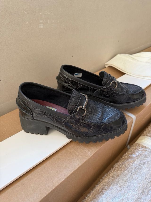 Mocasines altos 24 Hrs negros