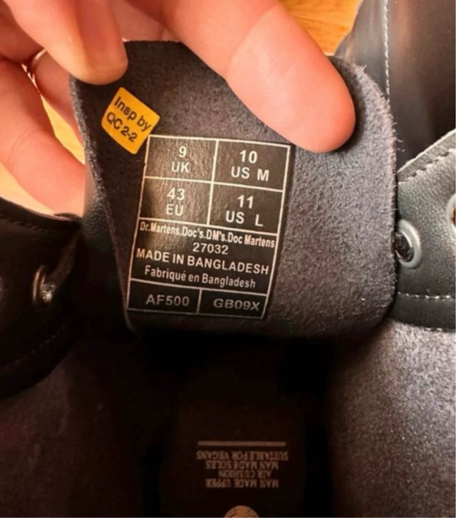 Botas Dr. Martens Veganas Unisex Negras