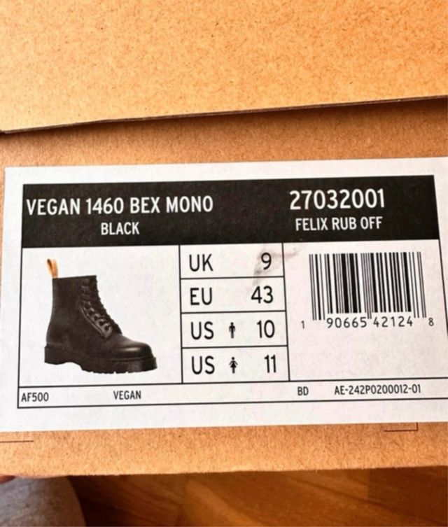 Botas Dr. Martens Veganas Unisex Negras